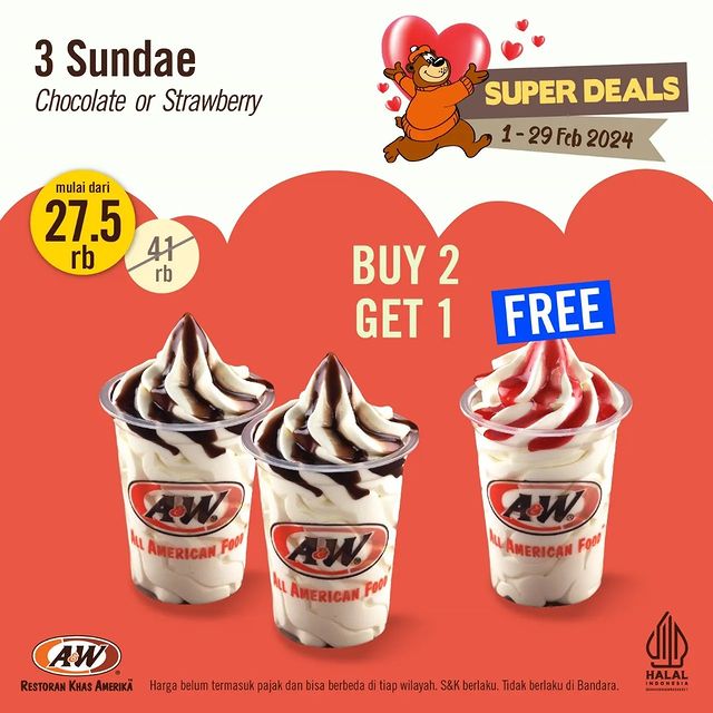 Promo A&W Super Deals Februari
