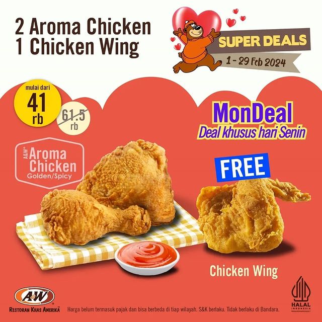 Promo A&W Super Deals Februari