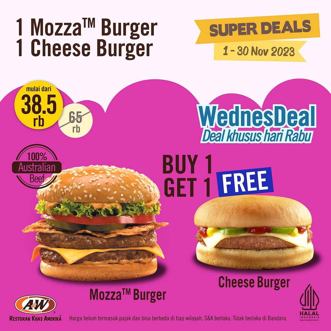 Promo A&W Super Deals November