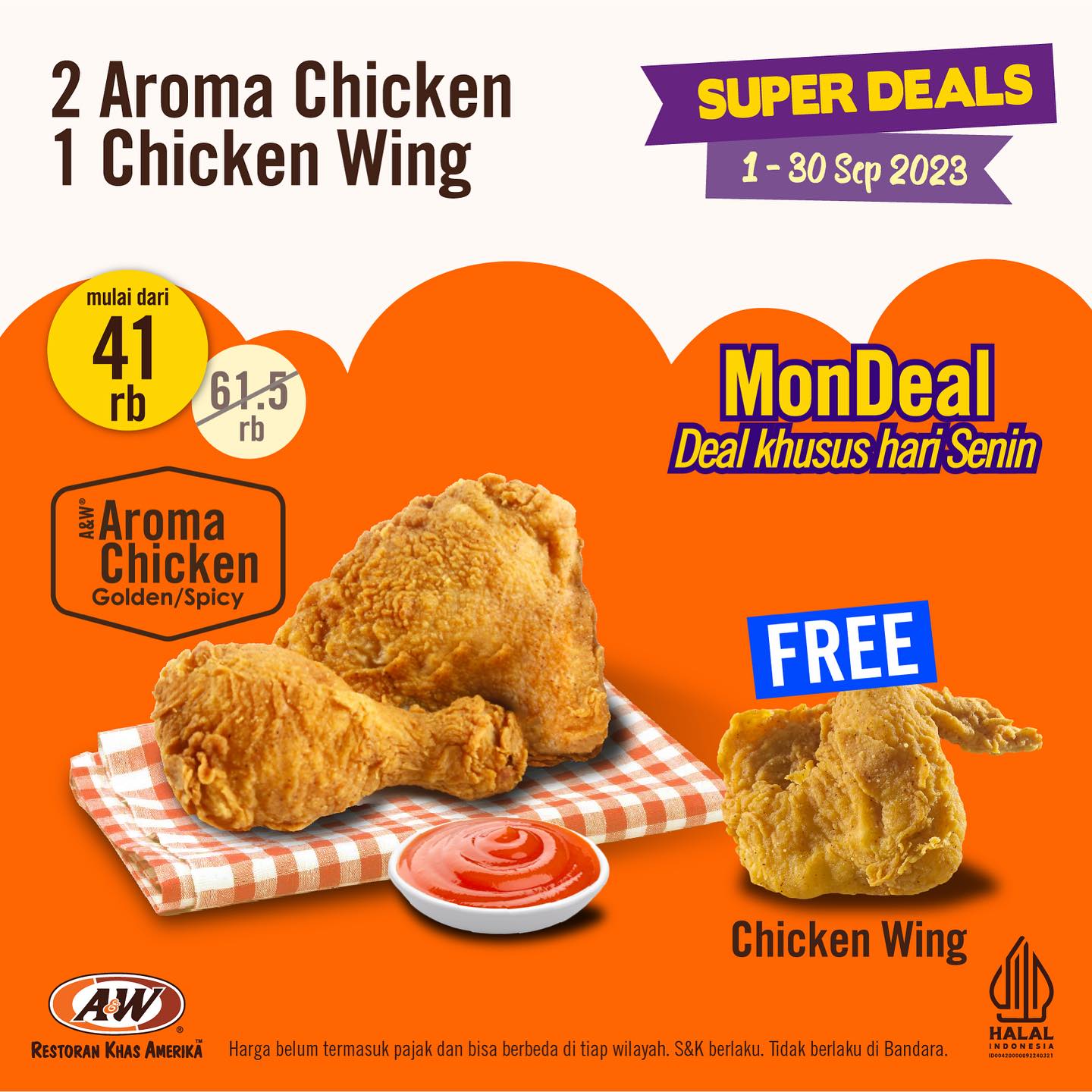 Promo A&W Super Deals September