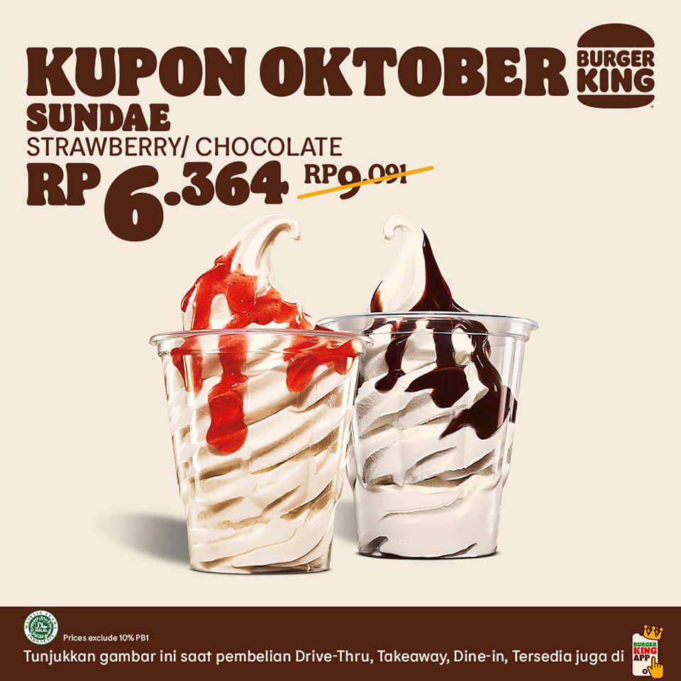 Promo Burger King Kupon Oktober Hemat Hingga 50%