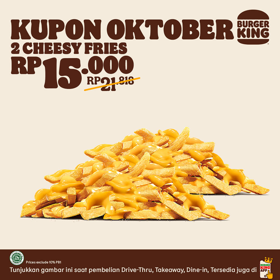 Promo Burger King Kupon Oktober Hemat Hingga 50%