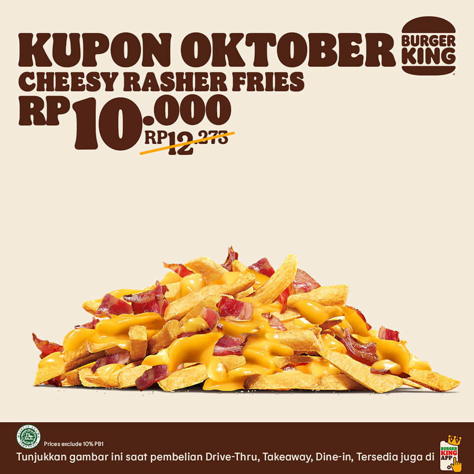 Promo Burger King Kupon Oktober Hemat Hingga 50%