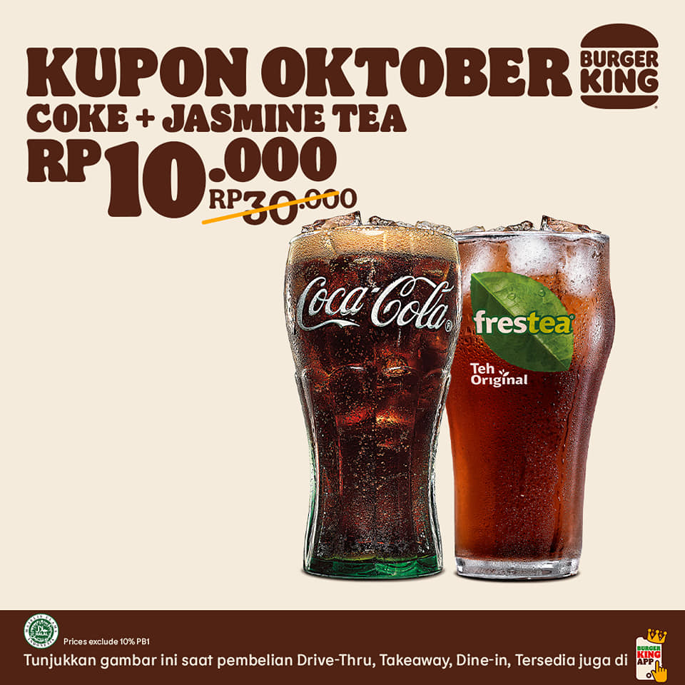 Promo Burger King Kupon Oktober Hemat Hingga 50%