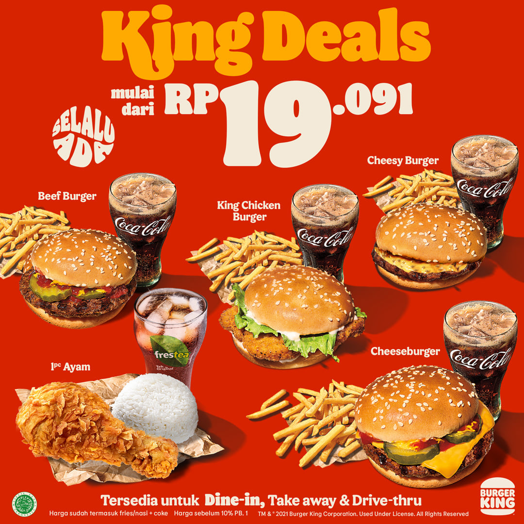 Promo Burger King Deals Mulai Rp19.091