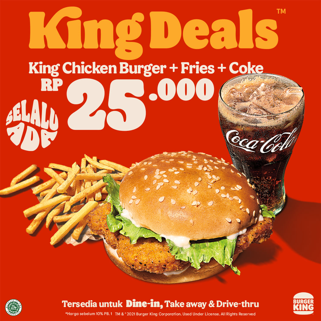 Promo Burger King Deals Mulai Rp19.091