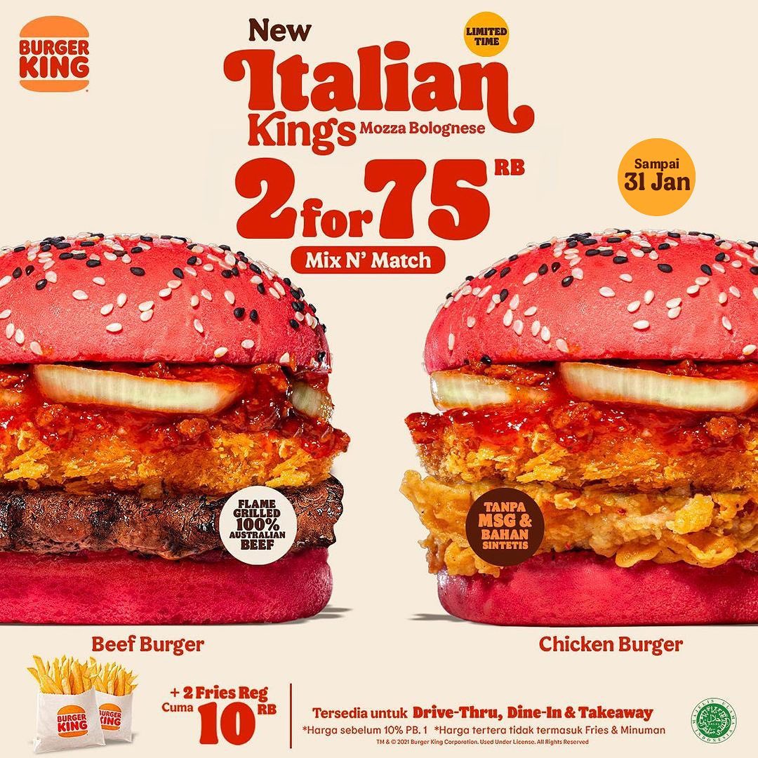 Promo Burger King Italian Kings