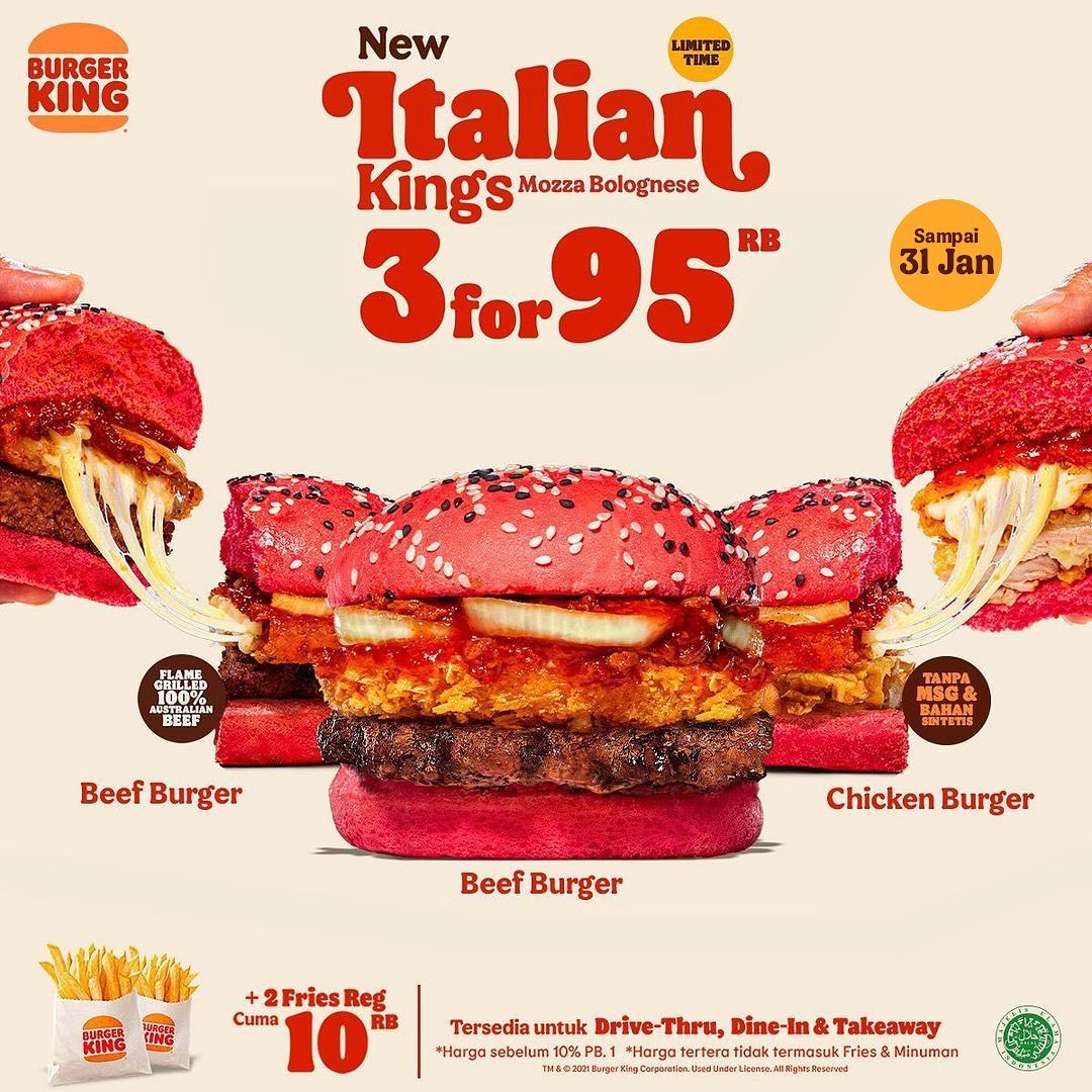 Promo Burger King Italian Kings