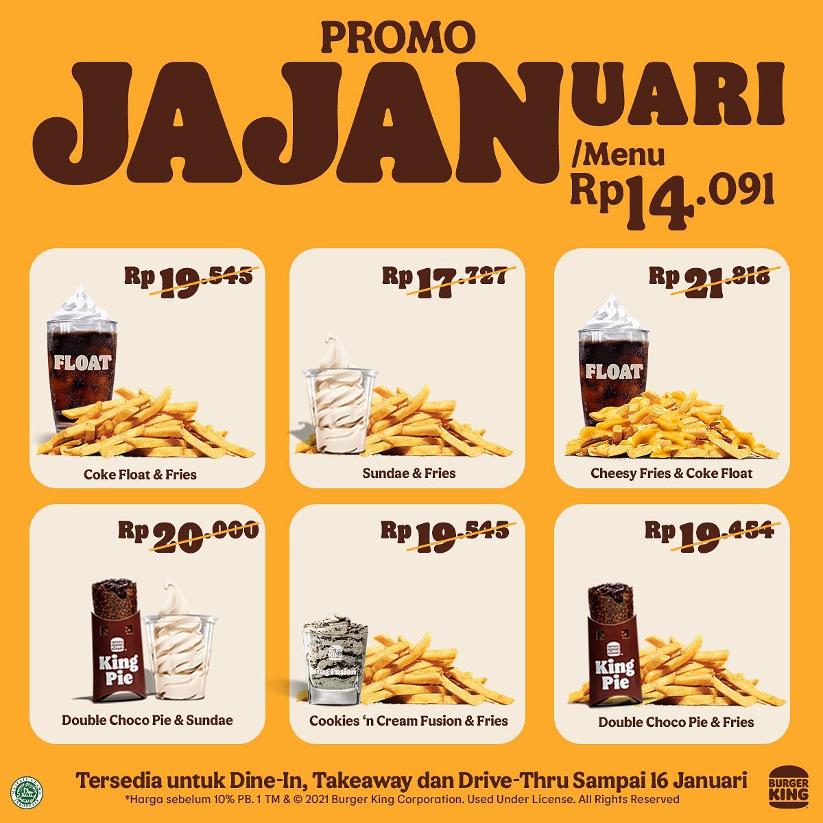 Promo Burger King Jajanuari Mulai Rp14.091