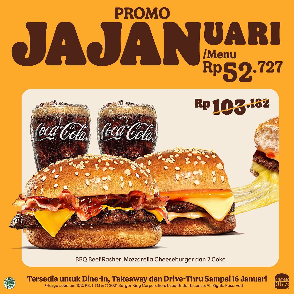 Promo Burger King Jajanuari Mulai Rp14.091