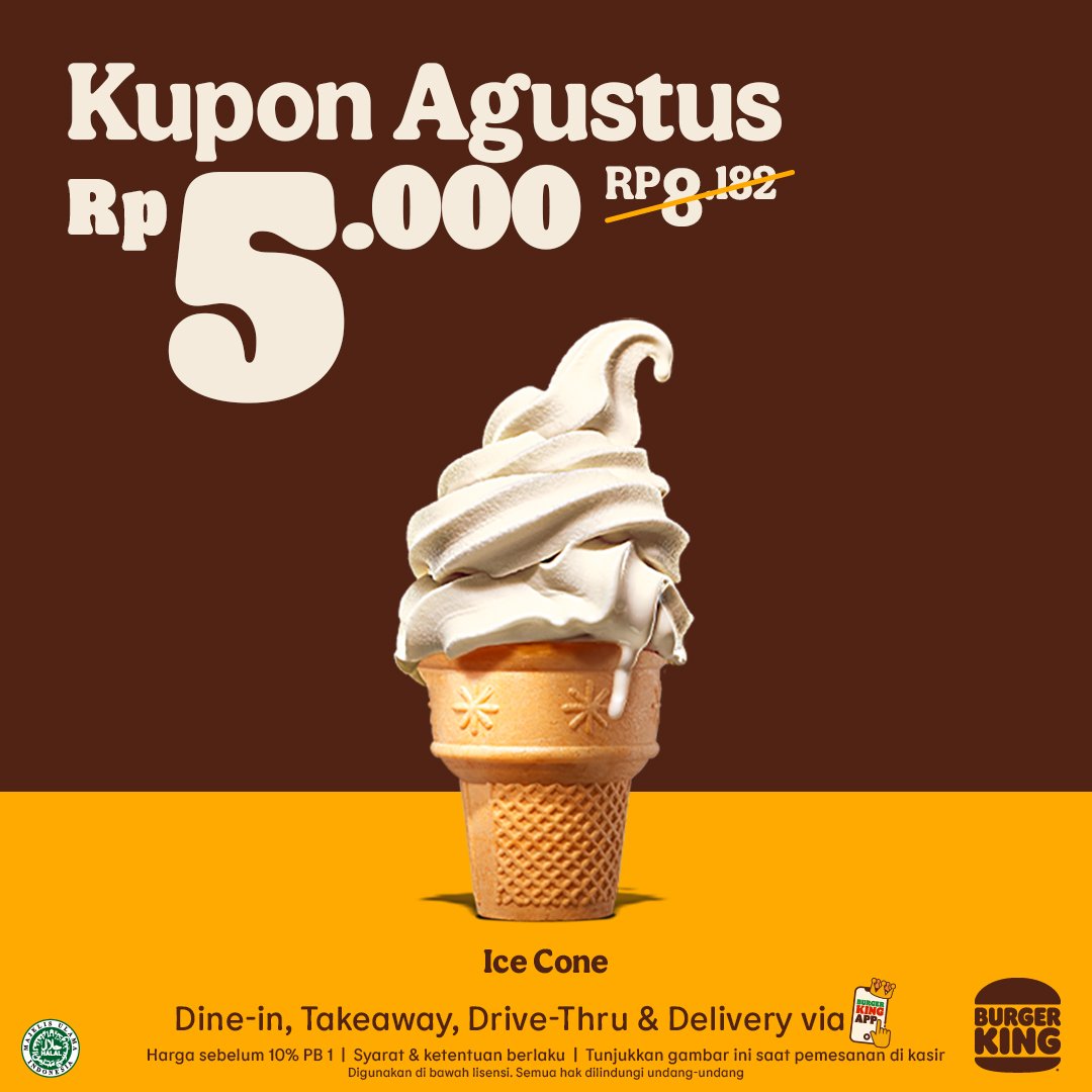 Promo Burger King Kupon Agustus