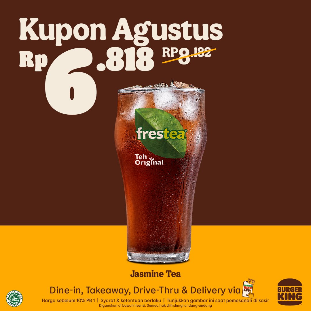 Promo Burger King Kupon Agustus