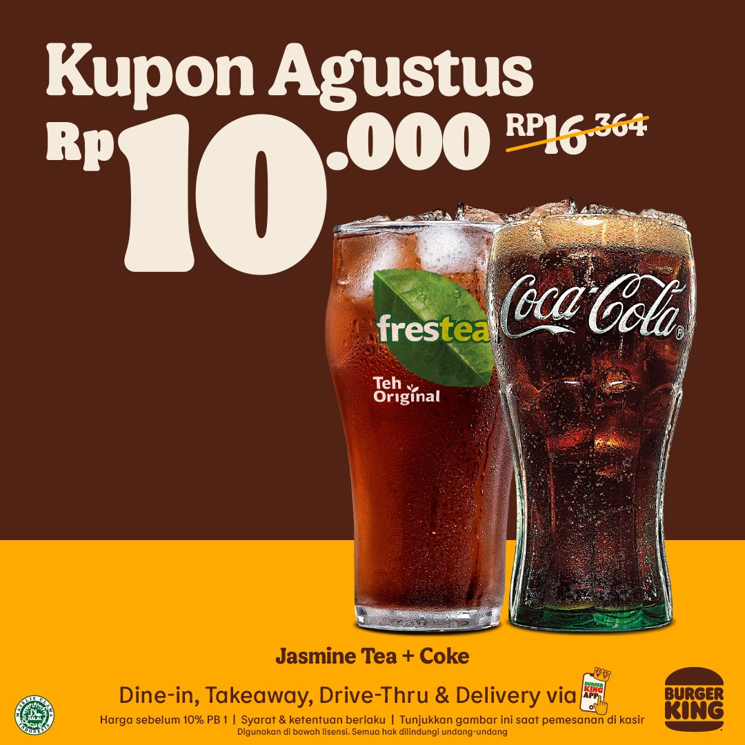 Promo Burger King Kupon Agustus