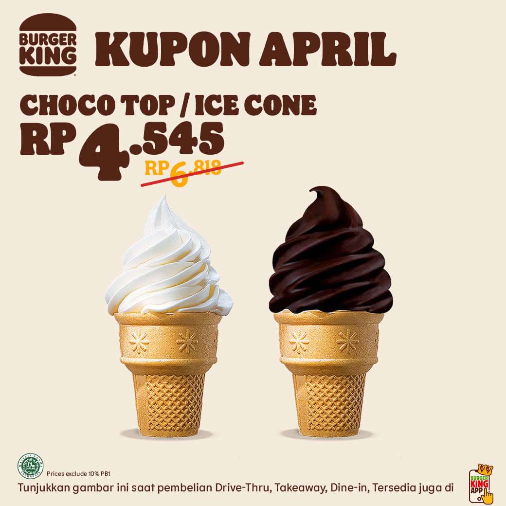 Promo Burger King Kupon April Hemat Hingga 50%