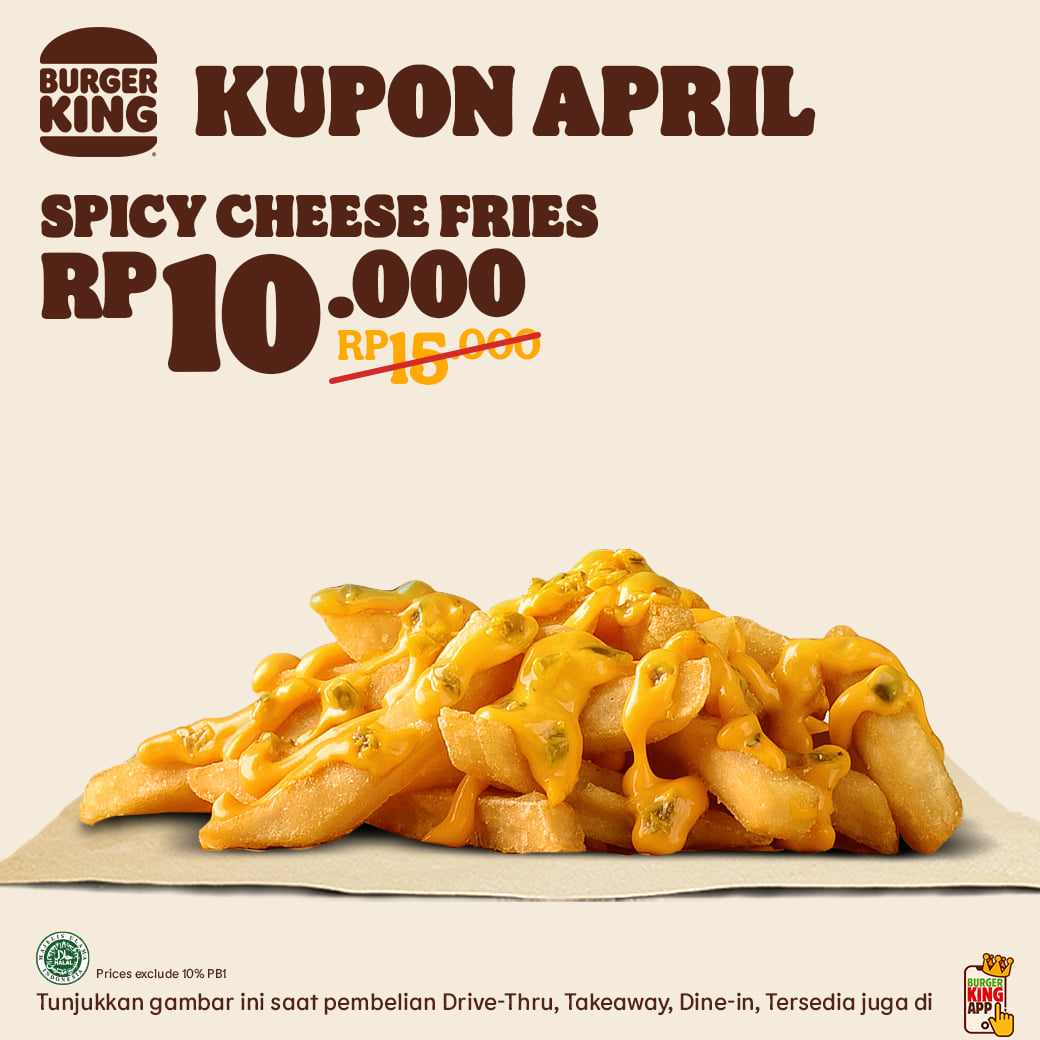 Promo Burger King Kupon April Hemat Hingga 50%