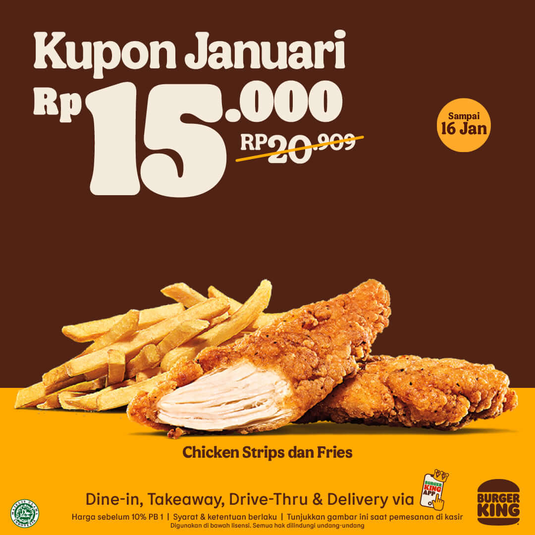 Promo Burger King Kupon Januari