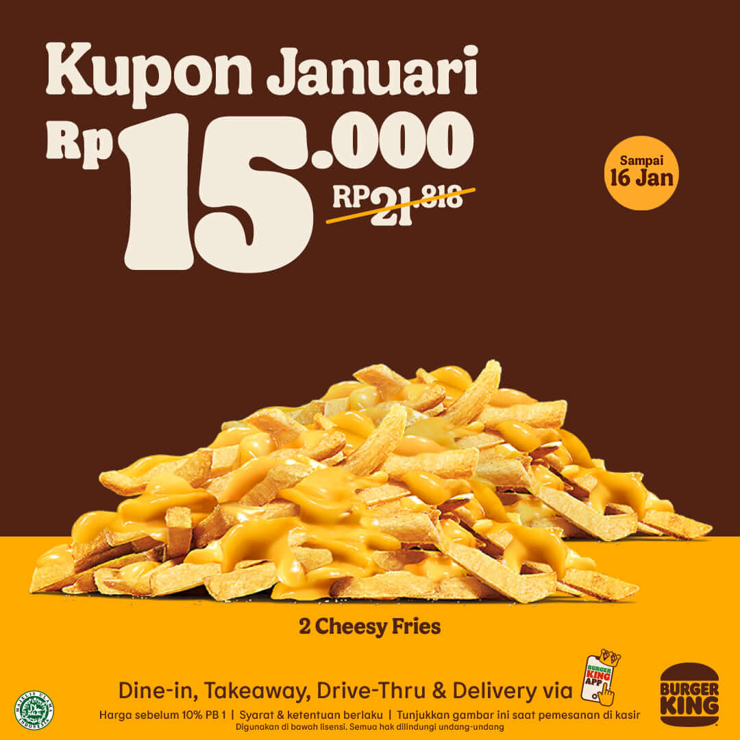 Promo Burger King Kupon Januari