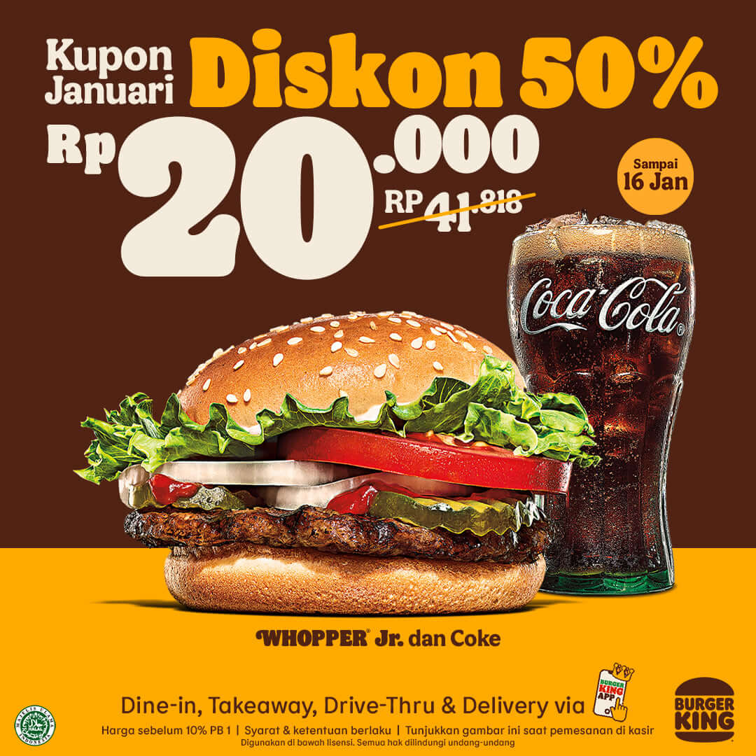 Promo Burger King Kupon Januari