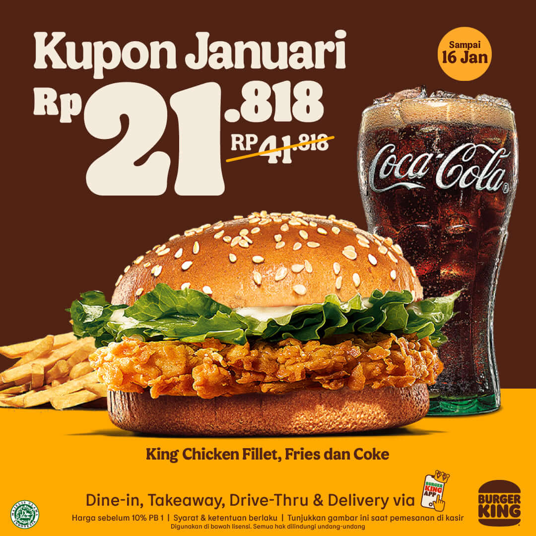 Promo Burger King Kupon Januari