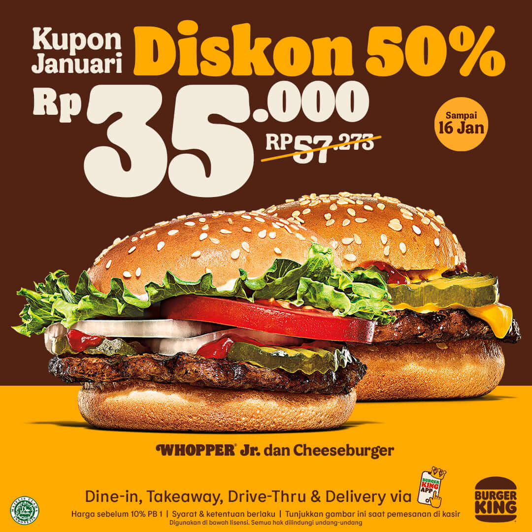 Promo Burger King Kupon Januari