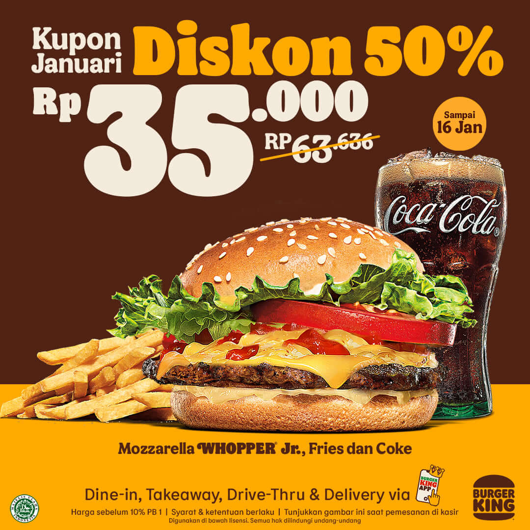 Promo Burger King Kupon Januari
