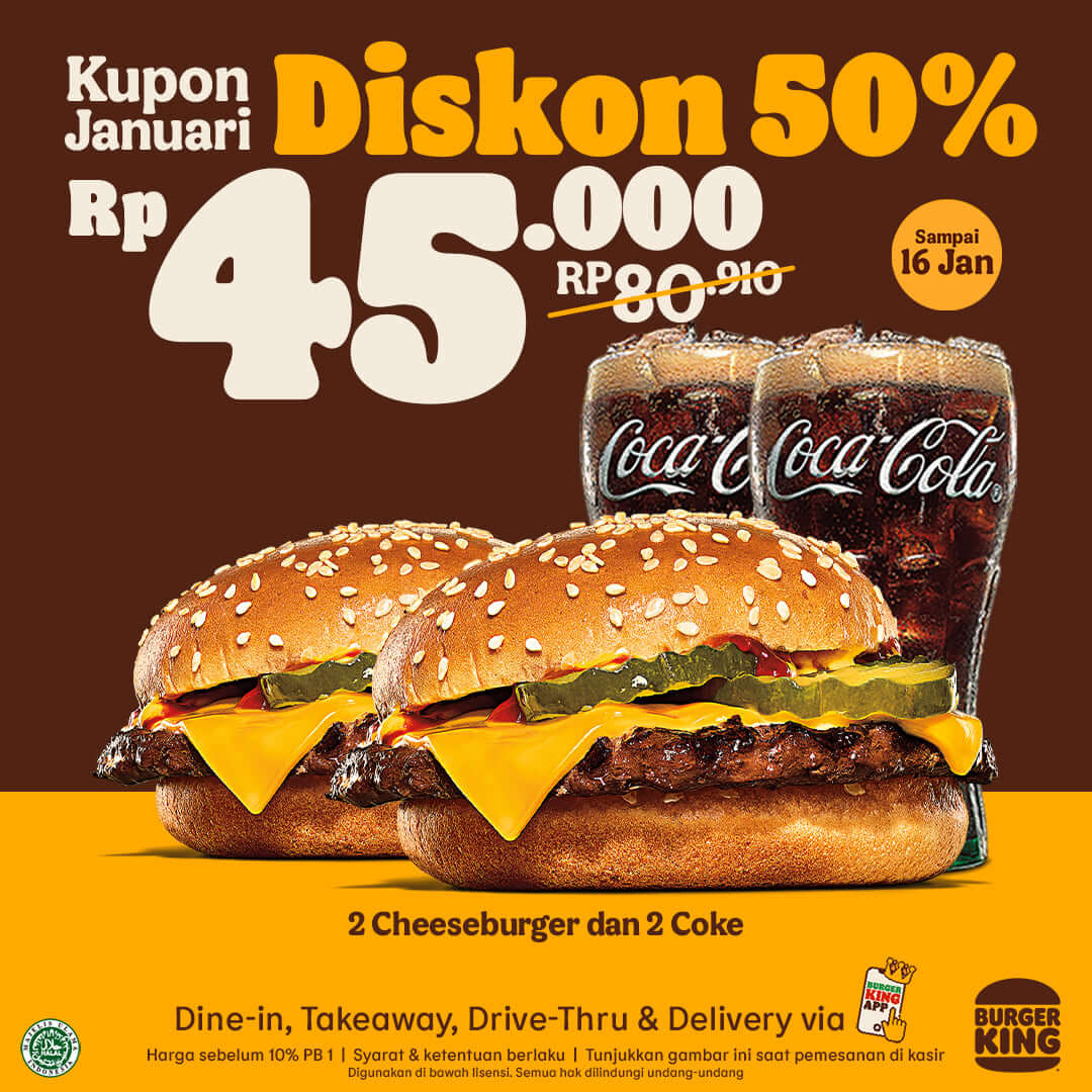 Promo Burger King Kupon Januari