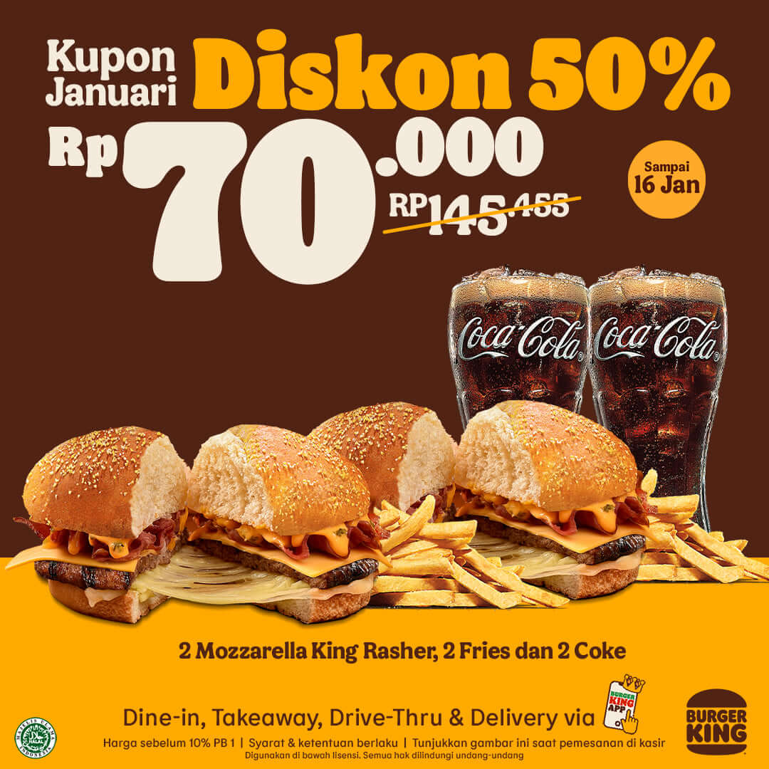 Promo Burger King Kupon Januari
