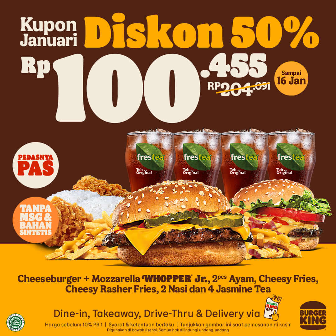 Promo Burger King Kupon Januari