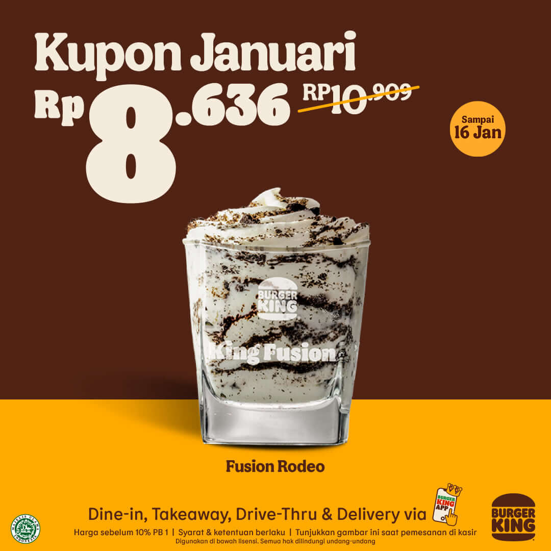 Promo Burger King Kupon Januari