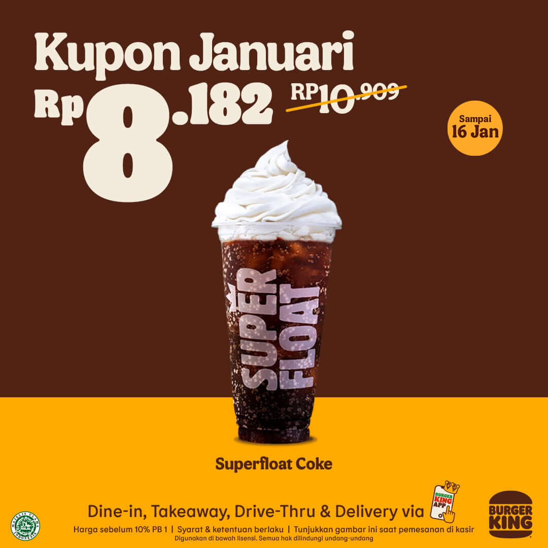 Promo Burger King Kupon Januari