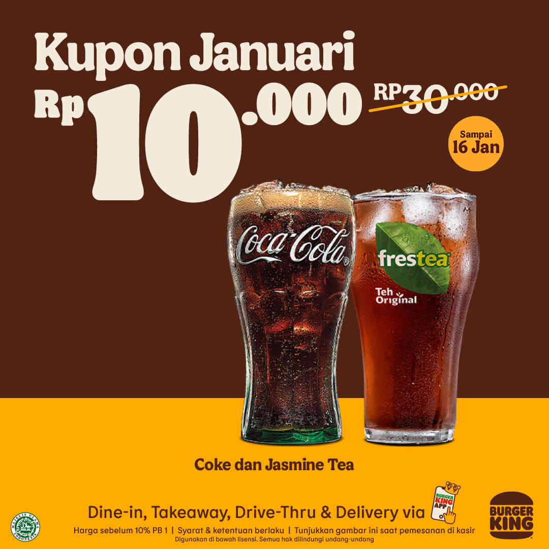 Promo Burger King Kupon Januari