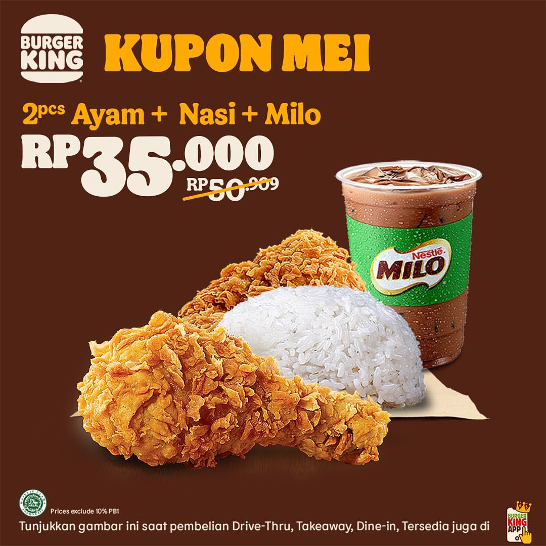 Promo Burger King Kupon Mei Hemat Hingga 50%