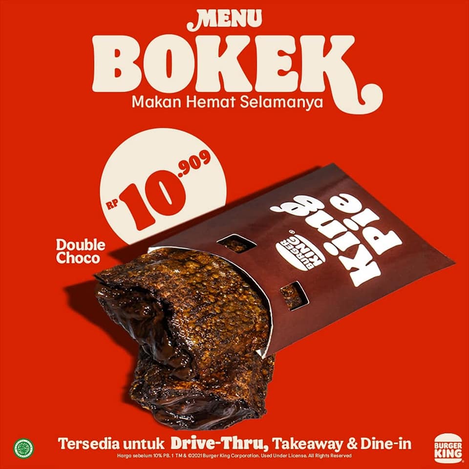 Promo Burger King Menu Bokek Mulai Rp5.000