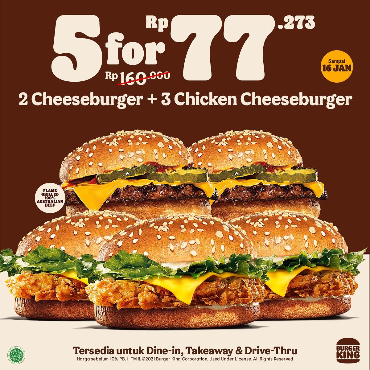 Promo Burger King Paket Spesial Mulai Rp77.273