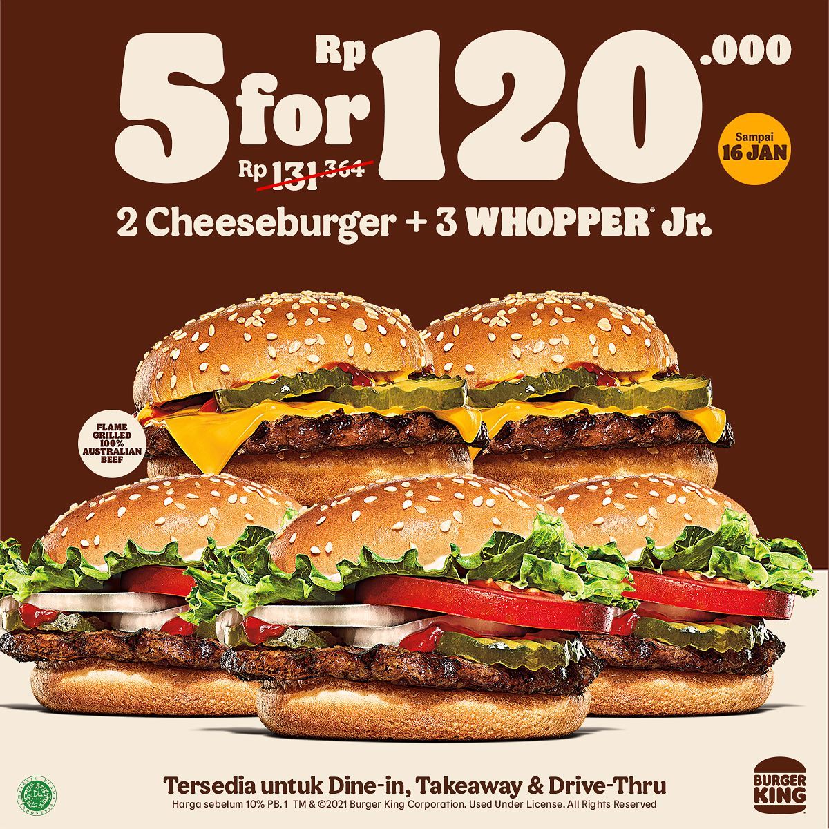 Promo Burger King Paket Spesial Mulai Rp77.273