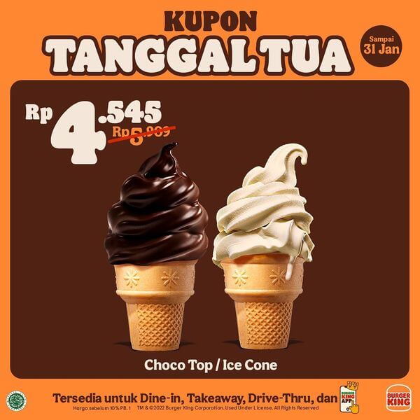 Promo Burger King Kupon Tanggal Tua