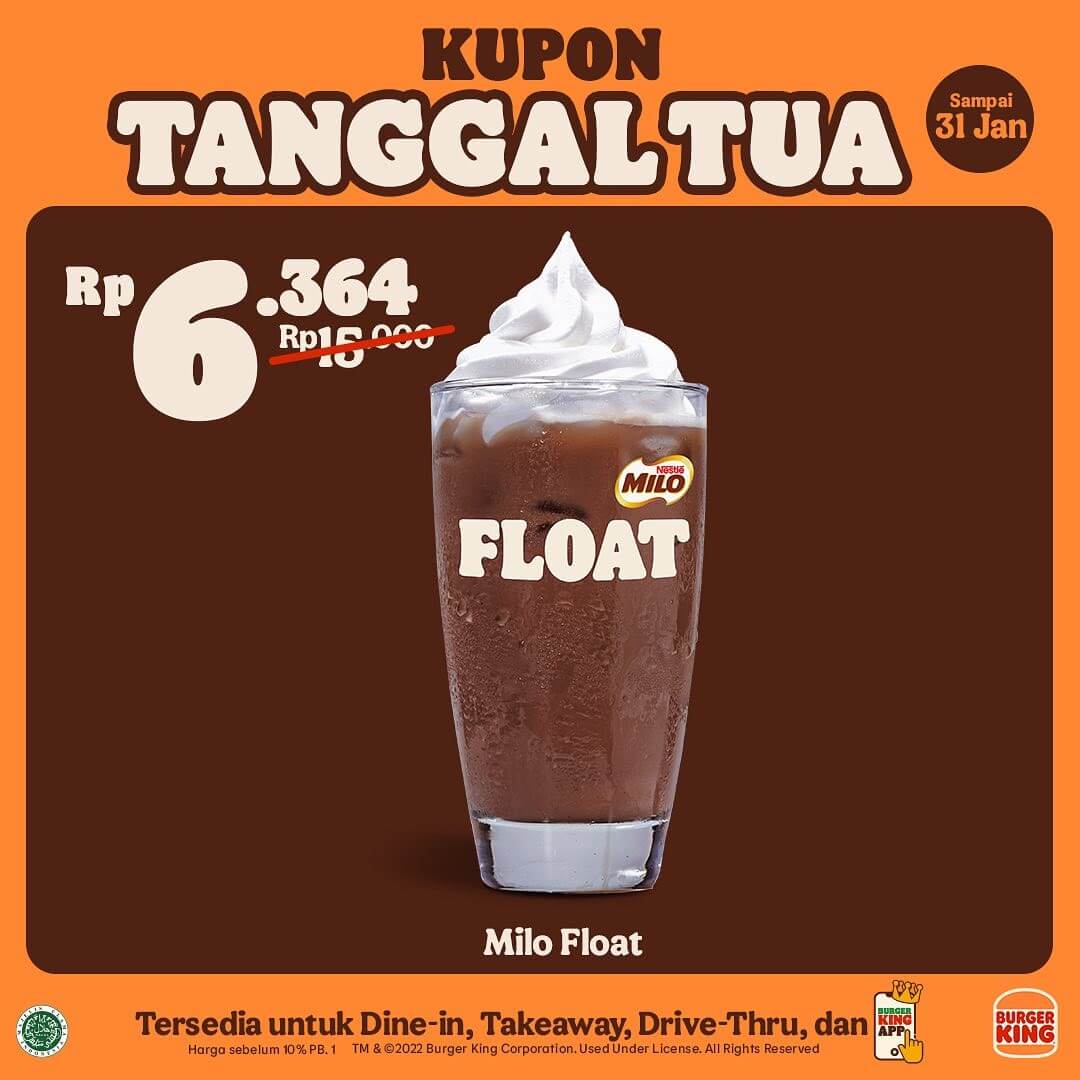 Promo Burger King Kupon Tanggal Tua