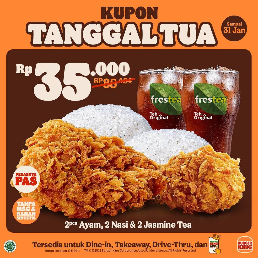 Promo Burger King Kupon Tanggal Tua