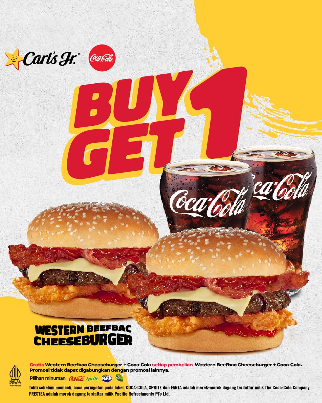 Promo Carl's Jr Beli 1 Gratis 1