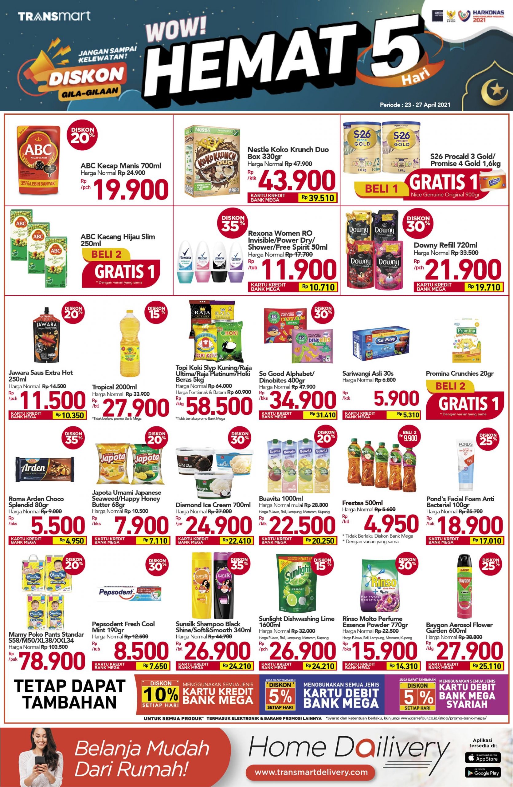 Carrefour Katalog : Katalog Promo Jsm Transmart Carrefour Periode 21 27 Mei 2021 - Bundan böyle carrefour süper broşürlerine çok kolay şekilde ulaşabileceğiniz ebroşür web sitesi, sizlere güncel.