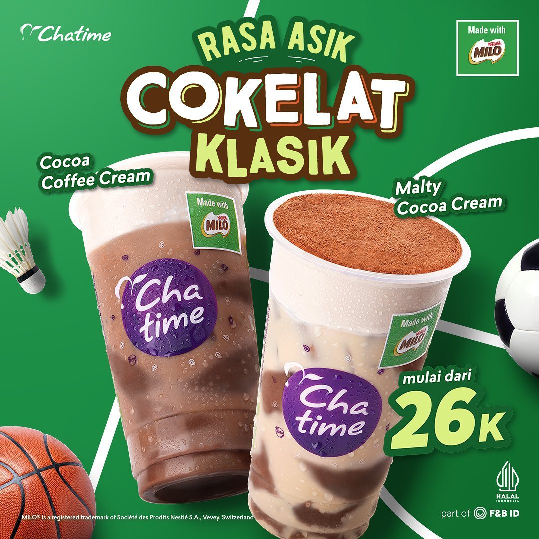 Promo Chatime Milo Series Mulai Rp26.000