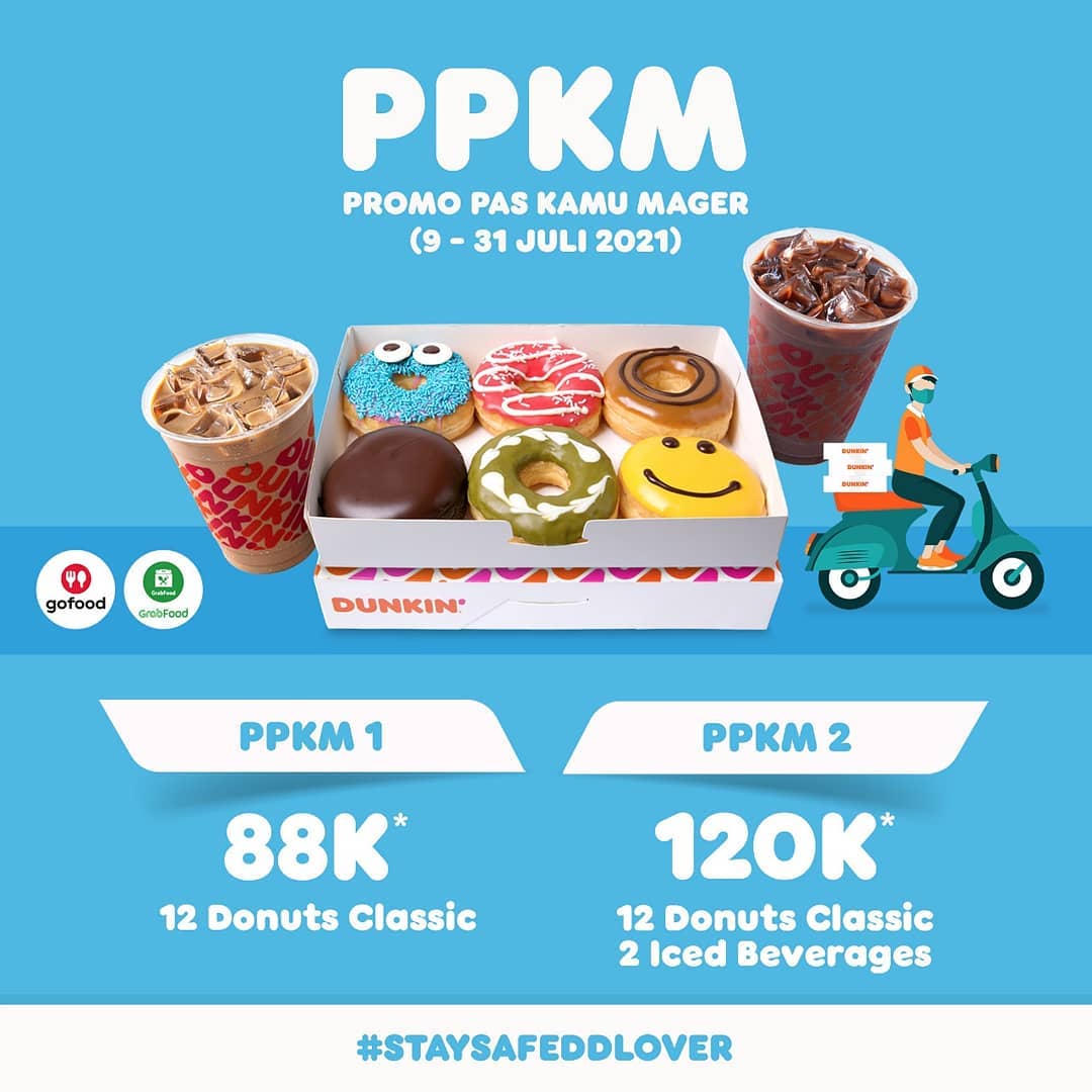 Promo Dunkin' Donuts PPKM Mulai Rp88.000