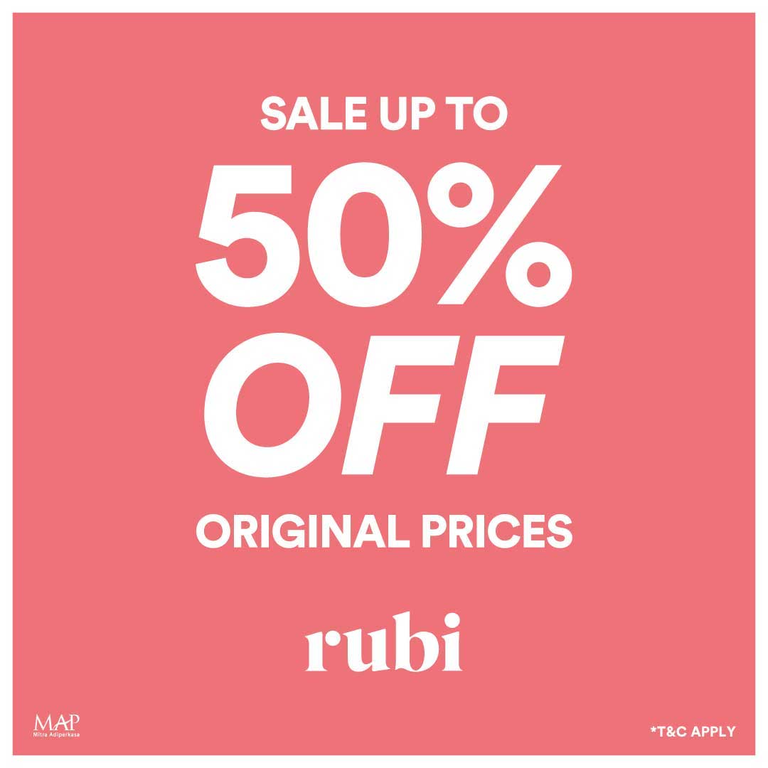 Promo Rubi Diskon Hingga 50%