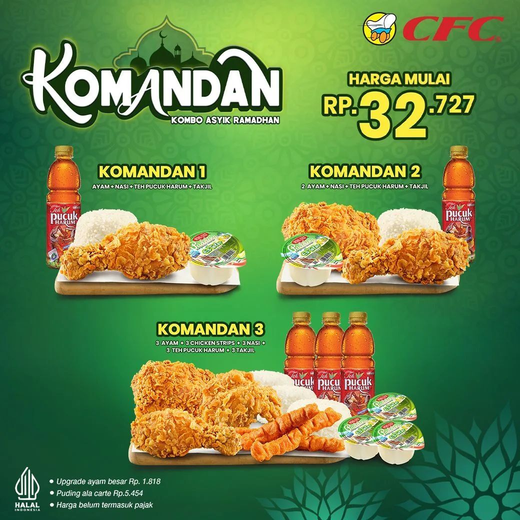 Promo CFC Paket Komando Mulai Rp32.727