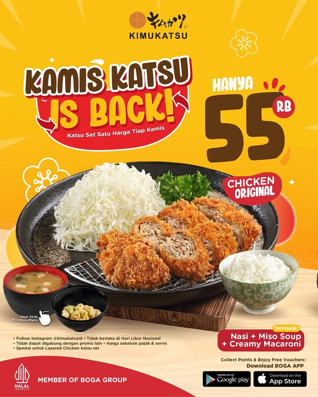 Promo Kimukatsu Kamis Katsu Rp55.000