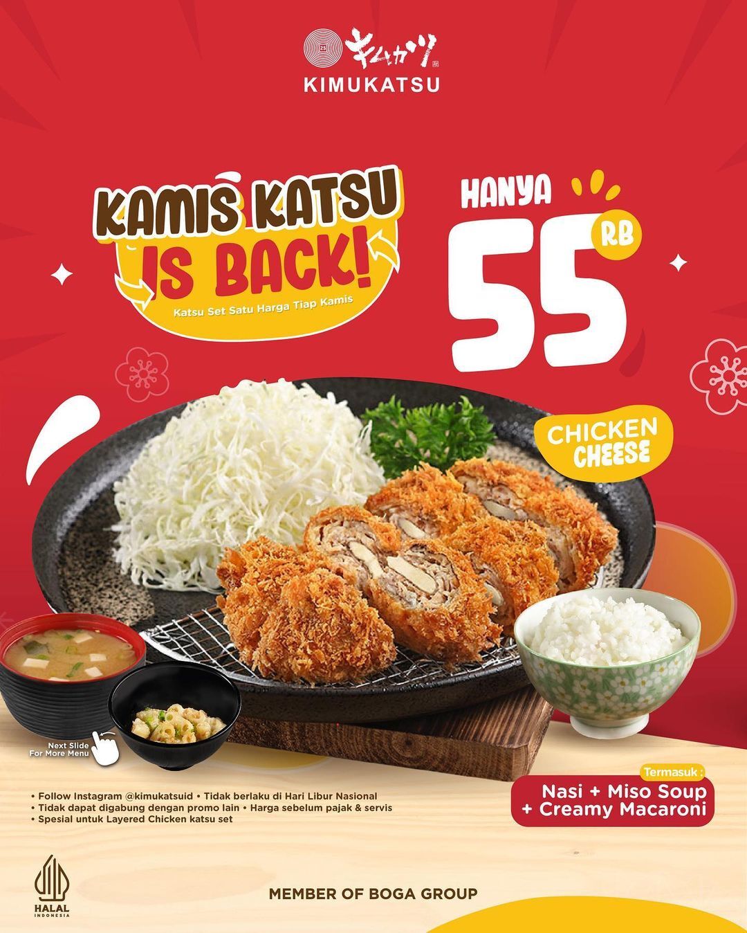Promo Kimukatsu Kamis Katsu Rp55.000