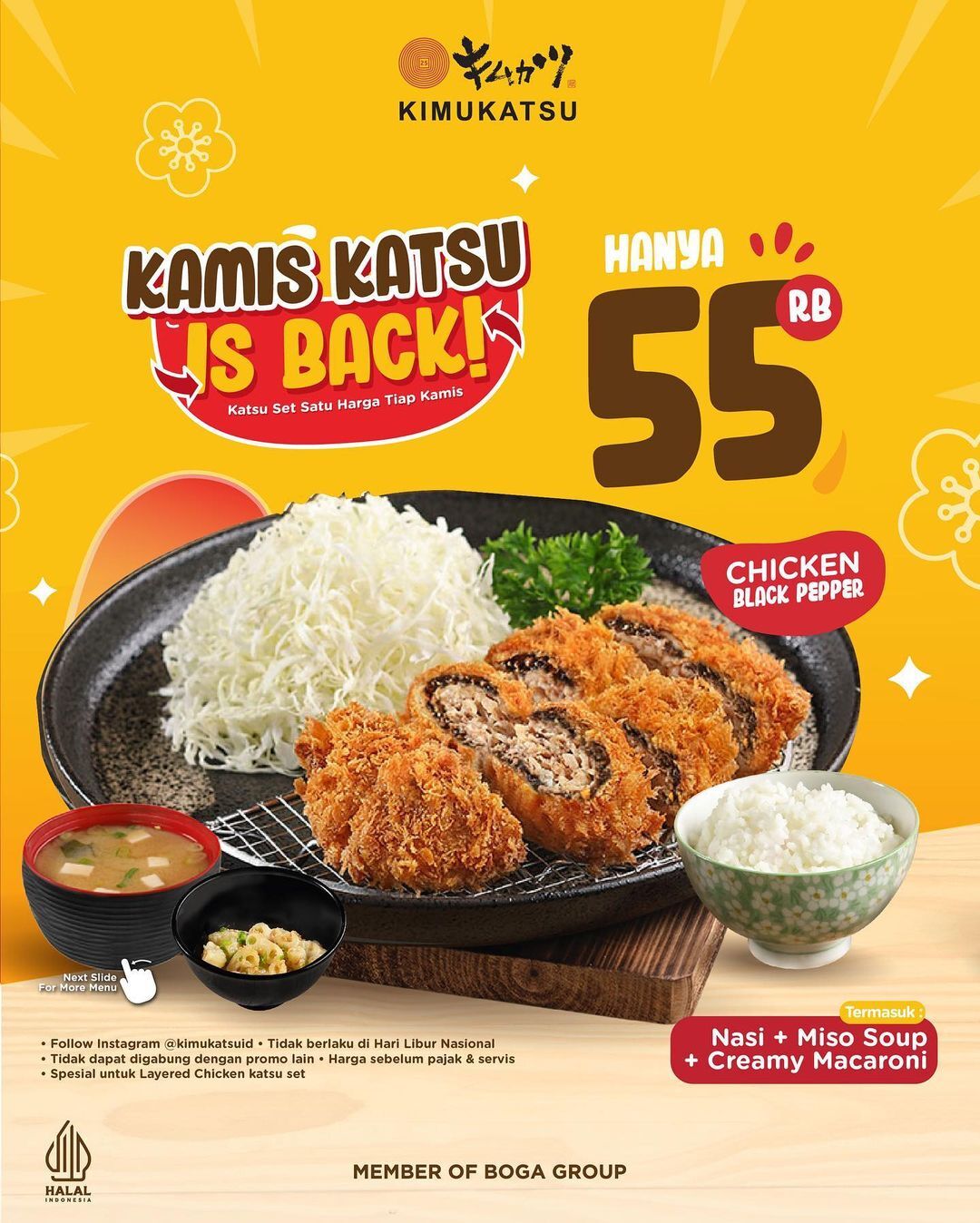 Promo Kimukatsu Kamis Katsu Rp55.000