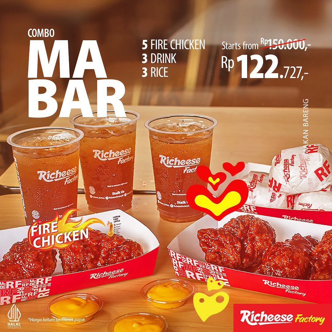 Promo Richeese Factory Combo Mabar Rp122.727