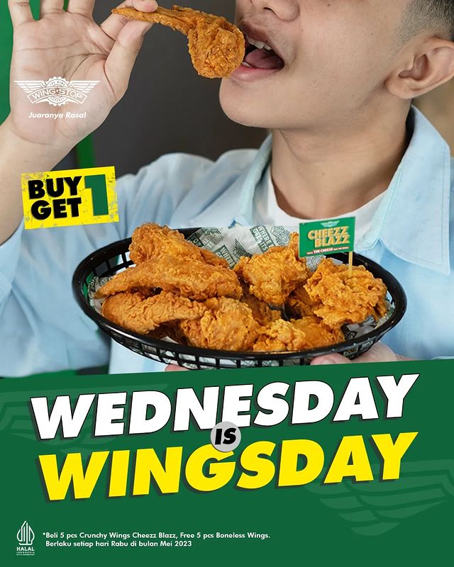 Promo Winstop Wednesday is Wingsday Beli 5 Gratis 5