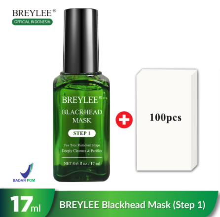 BREYLEE Step 1 Blackhead Remover Mask - Pembersih Komedo 17ml